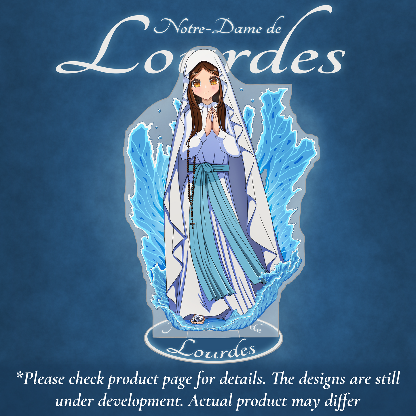 Our Lady of Lourdes Acrylic Stand